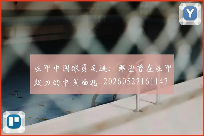 法甲中国球员足迹：那些曾在法甲效力的中国面孔_20260522161147